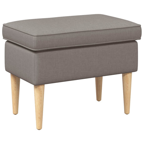 vidaXL Voetenbank Taupe 55 x 35 x 41 cm Polyester