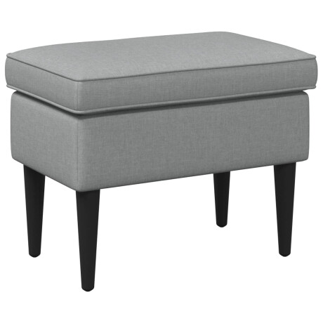 vidaXL Voetenbank Lichtgrijs 55 x 35 x 41 cm Stof