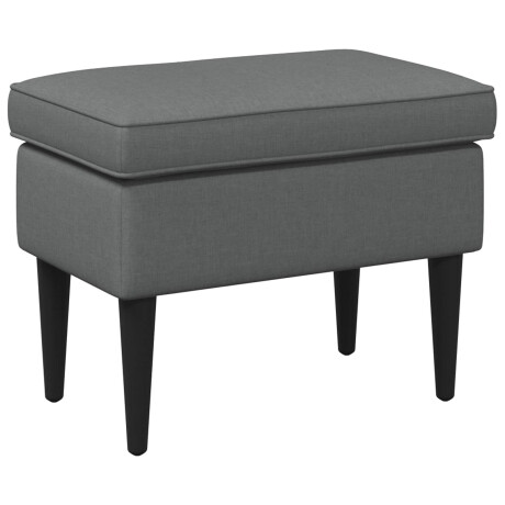 vidaXL Voetenbank Donkergrijs 55 x 35 x 41 cm Stof