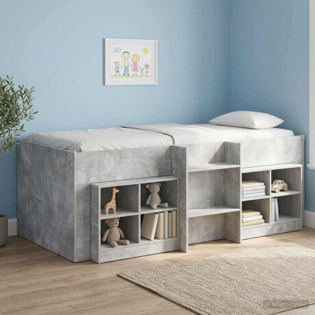 vidaXL Kinder Hoogslaper 2 pcs Beton 203 x 101,1 x 68,5 cm