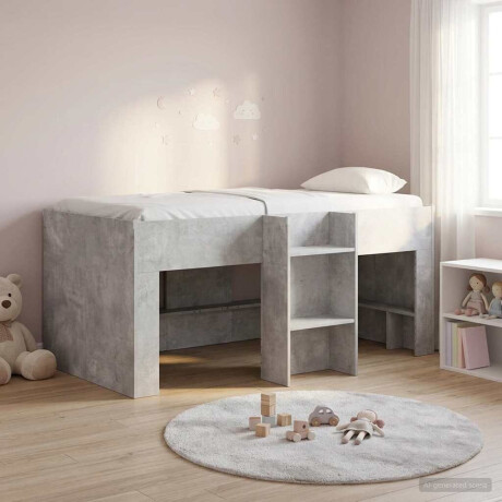 vidaXL Kinder Hoogslaper 2 pcs Beton 163 x 101,1 x 68,5 cm