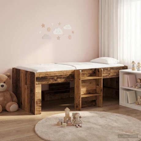 vidaXL Kinder Hoogslaper 2 pcs Oud hout 193 x 96,1 x 68,5 cm