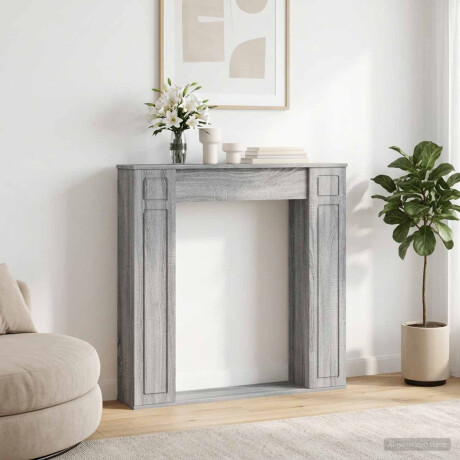 vidaXL Haardomlijsting Grijs Sonoma 100 x 20 x 100 cm Bewerkt hout