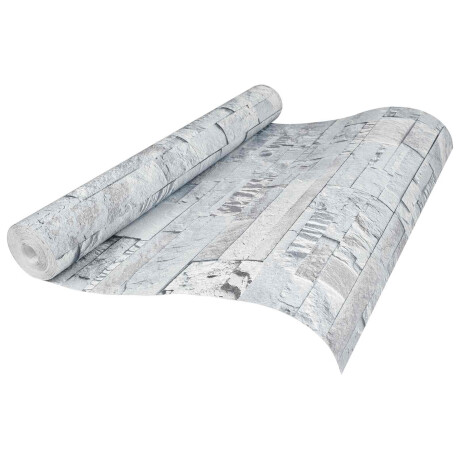 vidaXL 3D Steen Behang Lichtgrijs 10 x 0,53 m Non-Woven Stof
