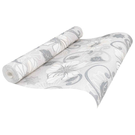 vidaXL 3D Vast Behang Gestreept Bloem 10 x 0,53 m Non-Woven Stof