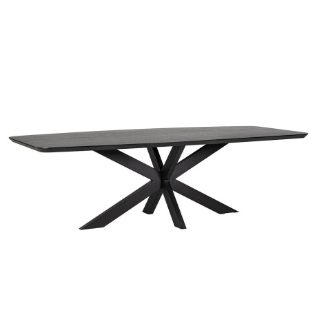 Richmond Deens Ovale Eettafel 'Bonvoy' Eiken, 235 x 100cm, kleur Zwart