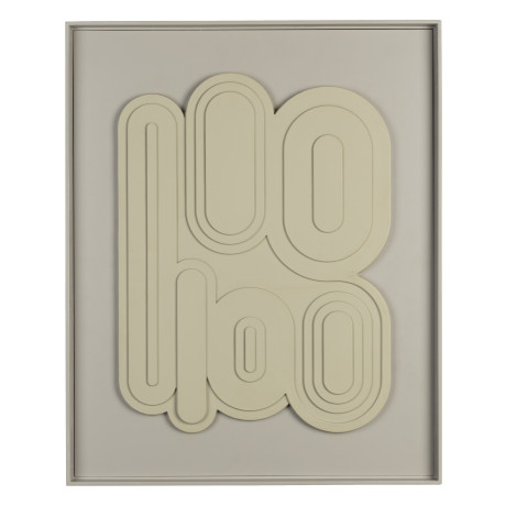 Zuiver Wanddecoratie 'August' 64 x 52cm, kleur Bruin