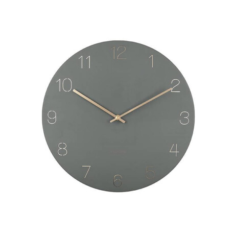 Wandklok Charm met gegraveerde cijfers | KARLSSON