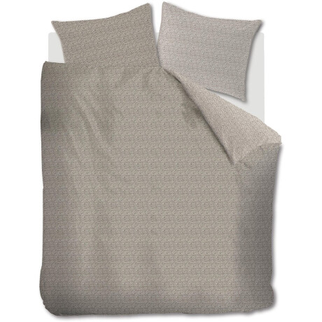 Riviera Maison Braided dekbedovertrek - Lits-Jumeaux - 240x200/220 - Taupe