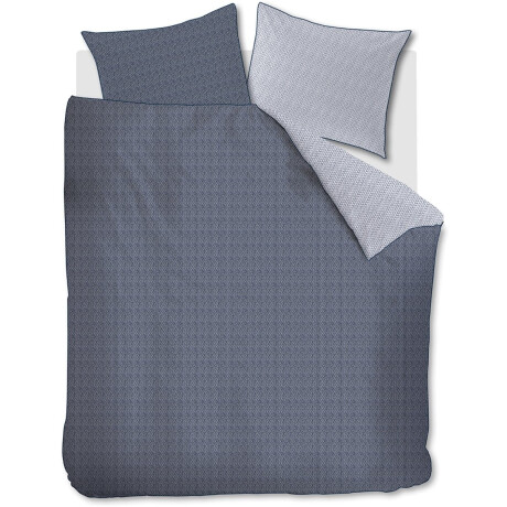 Riviera Maison Twisted dekbedovertrek - Lits-Jumeaux - 240x200/220 - Blauw