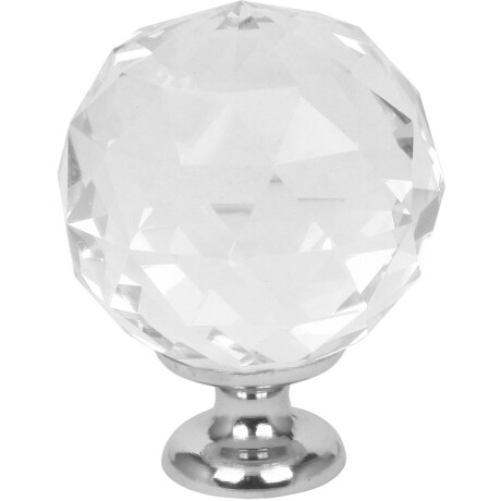 Domino® Meubelknop CRYSTAL PALACE C25mm M6 - WIT - 1 stuk - Hoge Kwaliteit Kastknop Deurknop - Deurknoppen voor kasten - Deurknopjes Meubelknoppen - Keukenkast Grepen - Ladeknop - Ladegreep - Kastgrepen