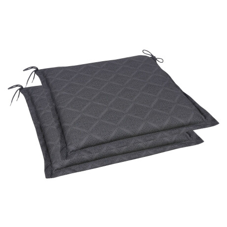 GO-DE Textil Tuinkussen (Set van 2 kussens, Antraciet)