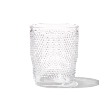 HEMA HEMA Waterglas Bergen Bolletjes Reliëf 270ml (transparant)