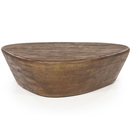 Eleonora Salontafel 'Mila' Organisch, Mangohout, 107 x 78cm, kleur Bruin