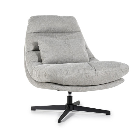 Eleonora Draaibare Fauteuil 'Cooper' Met kussen, kleur Grijs