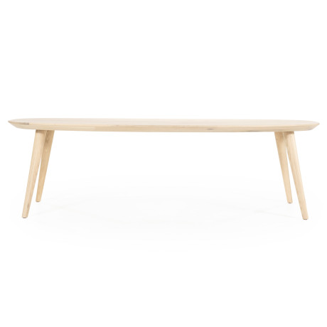 Eleonora Deens Ovale Eettafel 'Elijah' Eiken, 300 x 100cm, kleur Naturel