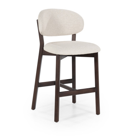 Eleonora Barstoel 'Mikky' kleur Beige/Bruin (zithoogte 69cm)