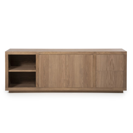 Eleonora Dressoir 'Helsinki' Eiken, 200cm, kleur Lichtbruin