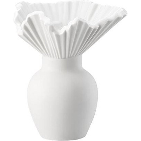 Rosenthal Miniaturvasen Vaas Falda wit mat 10 cm