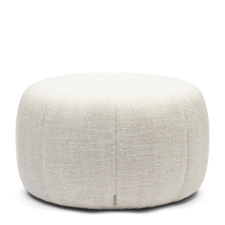 Poef Falcone, Antique White, Rich Tweed
