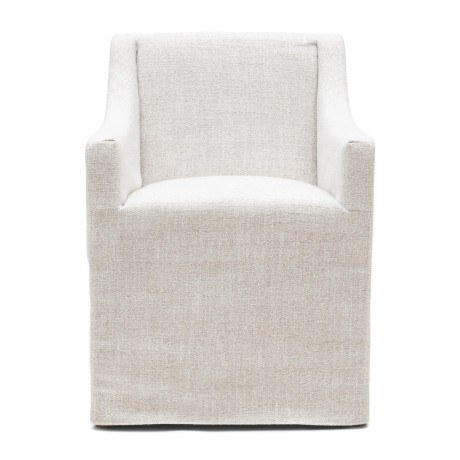 Rivièra Maison Eetkamerstoel 'Firenze' Rich Tweed, kleur Antique White