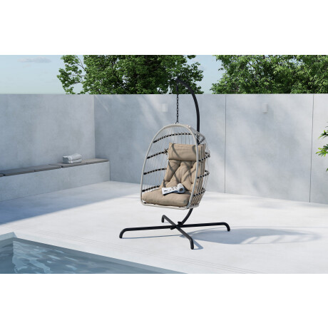 Nohr Hangstoel 'Elysse' kleur Bruin/Zwart