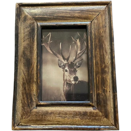 Fotolijst bruin hert rendier maat M 22 x 17 cm | 125004 | Home Sweet Home | Stoer & Sober Landelijke Woonstijl