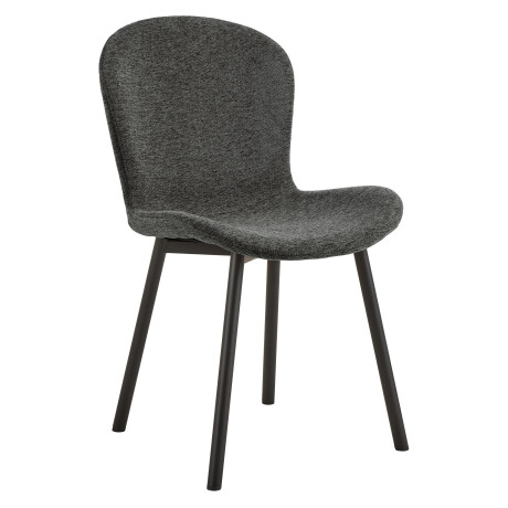 Bendt Eetkamerstoel 'Elani' Geweven stof, kleur Donkergrijs