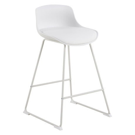 Bendt Barkruk 'Pelle' Kunststof, kleur Wit (zithoogte 66cm)