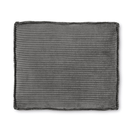 Kave Home Kussen 'Blok' Rib, 50 x 60cm, kleur Donkergrijs