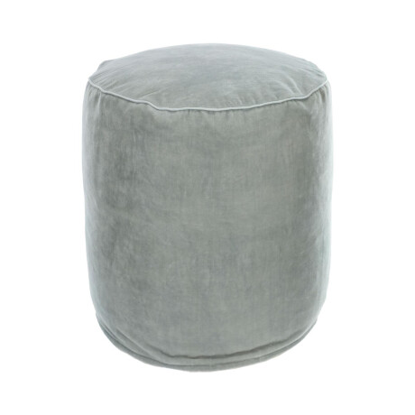 Kave Home Poef 'Brunetta' Velvet, kleur Lichtblauw