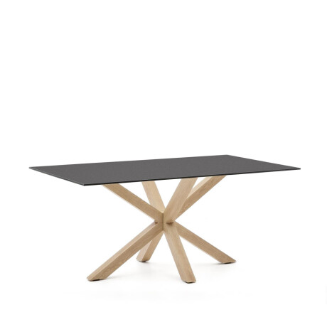 Kave Home Eettafel 'Argo' Glas, 160 x 90cm, kleur Naturel