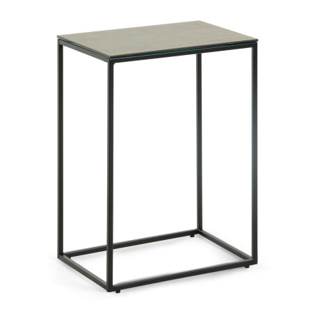 Kave Home Bijzettafel 'Rewena' Keramiek 30 x 45cm, kleur bruin