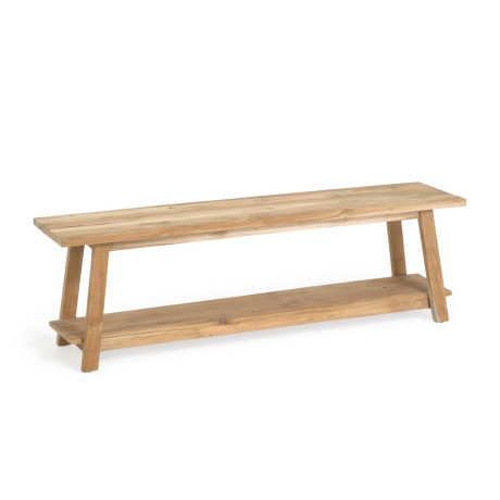Kave Home Bankje 'Safara' Teakhout, 150cm