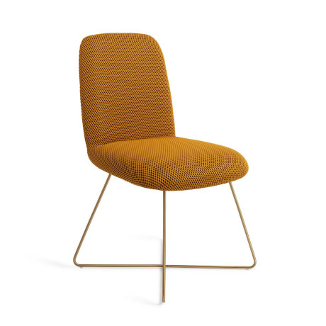 Jesper Home Eetkamerstoel 'Taiwa' Cross Gold, kleur Groovy Garam