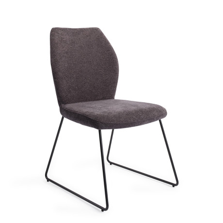 Jesper Home Eetkamerstoel 'Ikata' Slide Black, kleur Almost Black