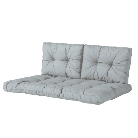 Palletkussen zit en rug Florance (120x80cm)   Basic grey