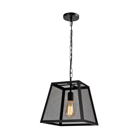 QUVIO Hanglamp landelijk - Vierkante kooi draadstaal - 30 x 30 x 27,5 cm