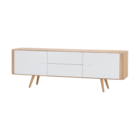 Ena sideboard houten dressoir whitewash - 180 cm