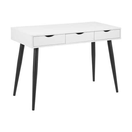 Bureau / sidetable 'Märta' 110 x 50cm met 3 laden , kleur zwart / wit