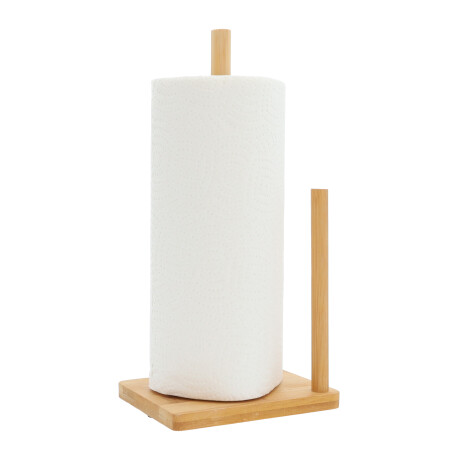 QUVIO Keukenrolhouder - Lichtbruin - Hout