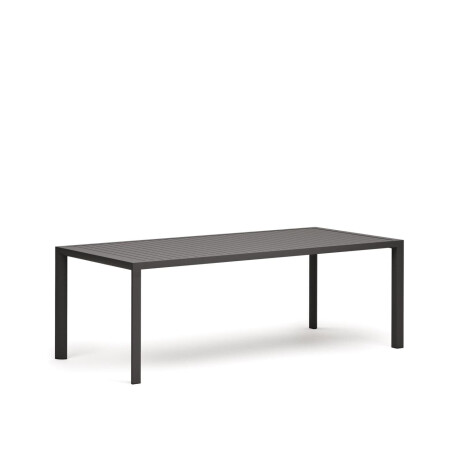 Kave Home Tuintafel 'Culip' 220 x 100cm, kleur Donkergrijs