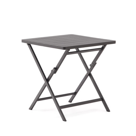 Kave Home Opvouwbare Bistrotafel 'Torreta' 70 x 70cm, kleur Donkergrijs