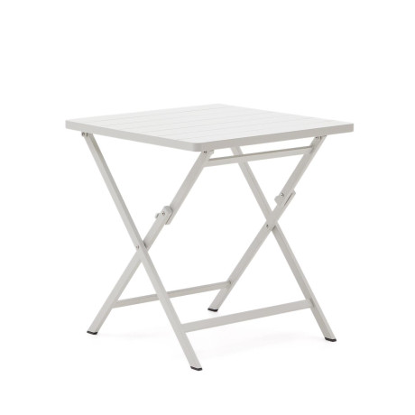 Kave Home Opvouwbare Bistrotafel 'Torreta' 70 x 70cm, kleur Wit