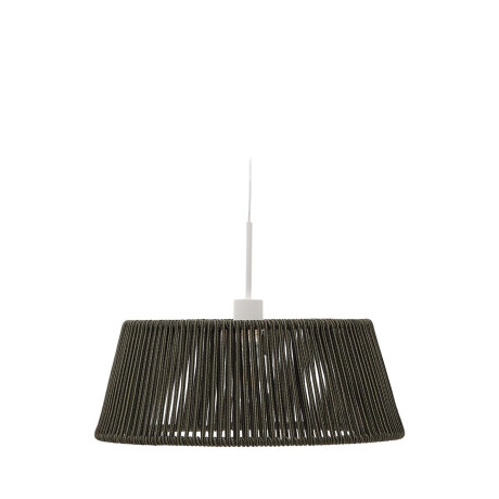 Kave Home Lampenkap 'Aldet' Geweven touw, 46cm, kleur Donkergroen