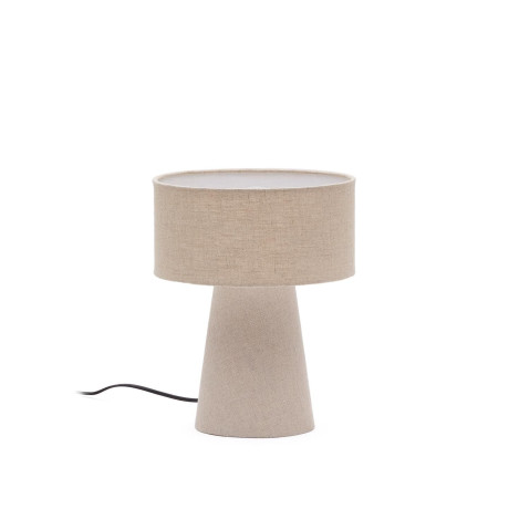 Kave Home Tafellamp 'Algaida' Stof, 35cm hoog