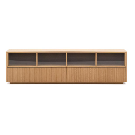 Kave Home TV-meubel 'Helvine' Eiken en glas, 200cm