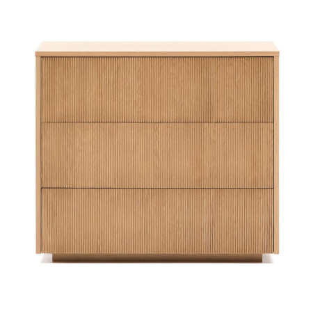 Kave Home Ladekast / Commode 'Helvine' Eiken, Met 3 laden