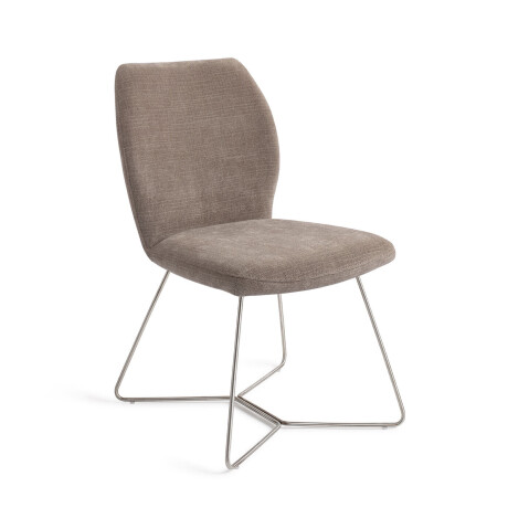 Jesper Home Eetkamerstoel 'Ikata' Beehive Steel, kleur Mocha Mist