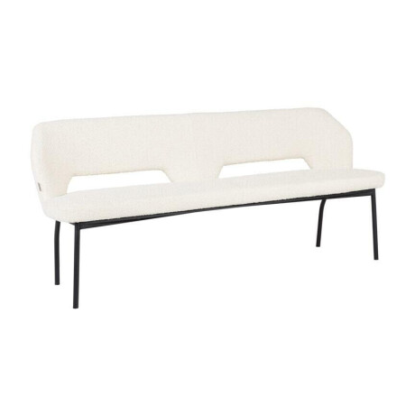 MUST Living Eetkamerbank 'Bloom' Bouclé, 190cm, kleur Naturel